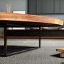 stoły: Nowoczesna o owalnym kształcie - ława kawowa stal