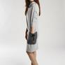 KUKAdesign sukienka grey pocket dresowa oryginalna