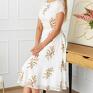 Livia Clue elegancka za kolano produkt premium sukienka z dekoltem na leoni II to dekolt na plecach