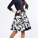 trendy sukienki rozkloszowana sukienka zuza midi arabeska