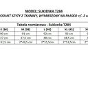 Czerwona elegancka sukienka marszczona pod biustem T284