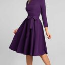 SUKIENKA MARIE 3/4 MIDI FIOLET
