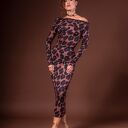 Julia w panterkę - dopasowana sukienka