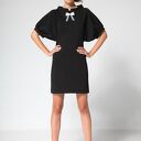 Czarna sukienka Black Classic z mięsistej dzianiny (rozmiar 36) na jesień i zimę