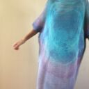 Luźna długa sukienka lniana oversize - 100% lnu (one size)