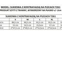 Sukienka z kontrafałdą na plecach, T261, czerwona