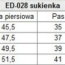 Sukienka z kwadratowym dekoltem Blanca malina 028 - Ella Dora