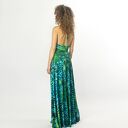 Paloma - letnia sukienka maxi z jersey'u w turkusach i zieleni
