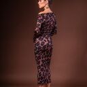 Julia w panterkę - dopasowana sukienka