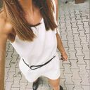 Muślinowa letnia sukienka / biała