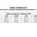 Sukienka mini z dwoma falbanami z bawełny, T337, różowa