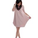 Różowa sukienka handmade Pink Corn z kieszeniami - Kukadesign