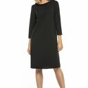 Elegancka sukienka z kołnierzem w stylu Jackie Kennedy. T245, czarny