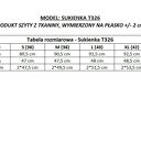 Sukienka marszczona na plecach z kieszeniami, T326, czarna