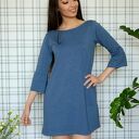 Sukienka hippi S/M L/XL jeansowa (eko)