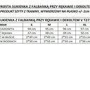Sukienka z falbanką przy rękawie i dekoltem V