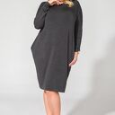 Sukienka PS 6 ciemnoszary PLUS, ONE SIZE