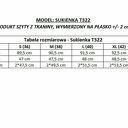 Elegancka sukienka z kontrafałdą na plecach i dekoltem V, T322, jasnoniebieska