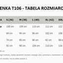 Sukienka midi z ozdobną lamówką i troczkiem T106 kolor granatowy - TESSITA