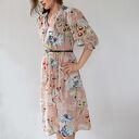 Pastelova łąka wiskozowa sukienka