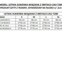 Letnia sukienka wiązana z imitacji lnu, T280, jasnoniebieski