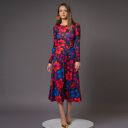 Sukienka basic Sara Flower Power w kwiaty