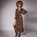 Alicia maxi - długa sukienka w panterkę