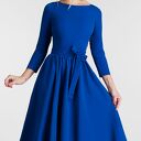 Sukienka MARIE 3/4 Midi Szafir