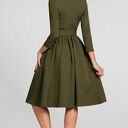 Sukienka MARIE 3/4 Midi Khaki