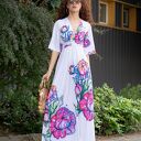 Magdalena Maxi Flower - suknia ślubna z kwiatem (maxi)