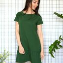 Sukienka z falbaną s/m/l/xl malachitowa