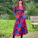 Sukienka basic - sara flower power