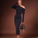 Karolina - sukienka z asymetryczną górą