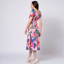 Sukienka Ola Bloom w kwiaty - ręcznie malowany print Bloom