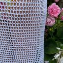 Boho narzutka plażowa szydełkowana z bawełny i bambusa (S/M)