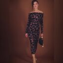 Julia w panterkę - dopasowana sukienka