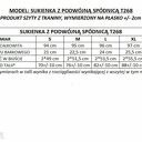 Zielona elegancka sukienka z podwójną spódnicą T268 i paskiem Tessita