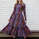 Sukienka z falbaną | WENUS kolorowe fale