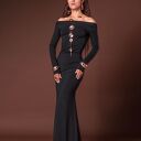 Czarna suknia maxi Julia Maxi Black - elegancka i dopasowana