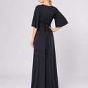 Czarna sukienka maxi Magdalena - elegancka, długa i oryginalna