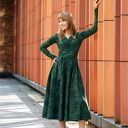 Sukienka kopertowa | ATENCJA zielone kwiaty