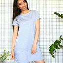 Sukienka z falbaną s/m/l/xl szary melanż