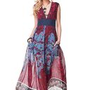 Sukienka Zuri - maxi etno boho-orient z włoskiego szyfonu