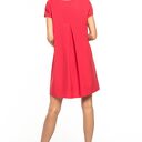 Sukienka z kontrafałdą na plecach, T261, czerwona