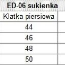 Granatowa dopasowana sukienka odcięta w pasie Ella Dora 006