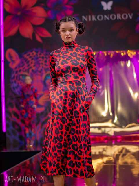 Sukienka z golfem - Agata Solar Tropic