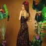 intrygujące sukienki maxi jennifer - suknia z dekoltem wodą długa
