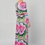 jersey suknia - botanical garden długa sukienki
