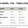 Sukienka 2w1 z paskiem, T155, czarna - kieszenie pasek