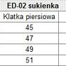 sukienki: kontrafałda czarna ED002 - modna